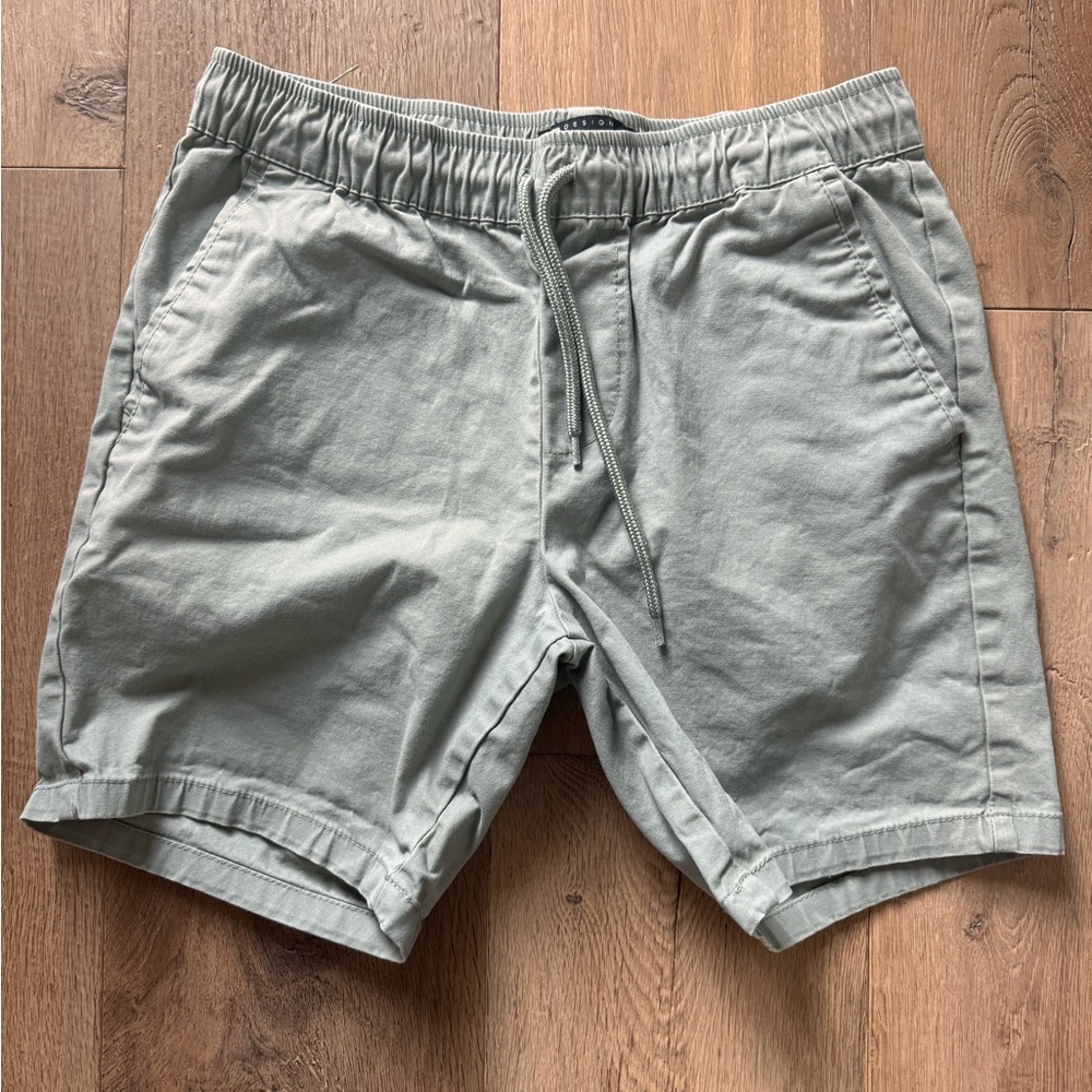 ASOS Men's Olive Flat Front Shorts